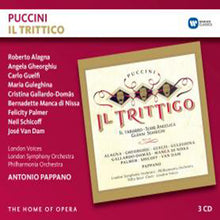 the album cover for Puccini / Pappano / Alagna / Gheorghiu / Van Dam - II Trittico