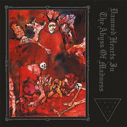 the album cover for Primogenorum - Damned Hearts In The Abyss Of Madness