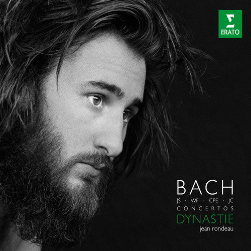 the album cover for Bach / Jean Rondeau - Five Concertos for Harpsichord