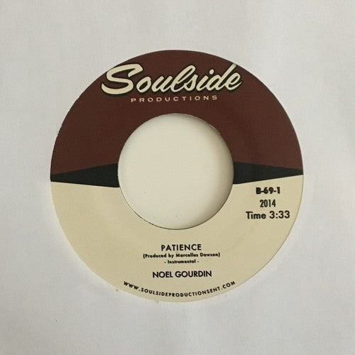 the album cover for Noel Goudin - Patience [Limited Edition 7in Single]