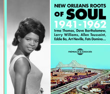 the album cover for Pomas; Barpolomew; Williams; Toussaint; Bo; Nevill - New Orleans Roots Soul 1941-62