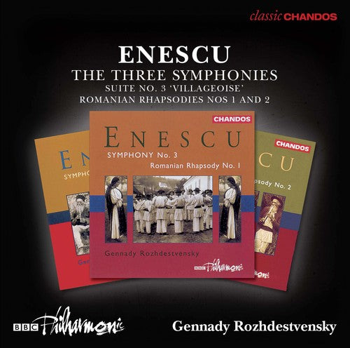 the album cover for Enescu / Bbc Philharmonic Orchestra - Enescu: The Three Symphonies