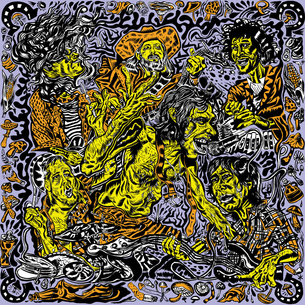 the album cover for Hickoids - All The World's A Dressing Room: Live in La.A. 08.24.2018
