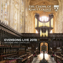 the album cover for Choir of King's College, Cambridge - Evensong Live 2019 - Anthems And Canticles