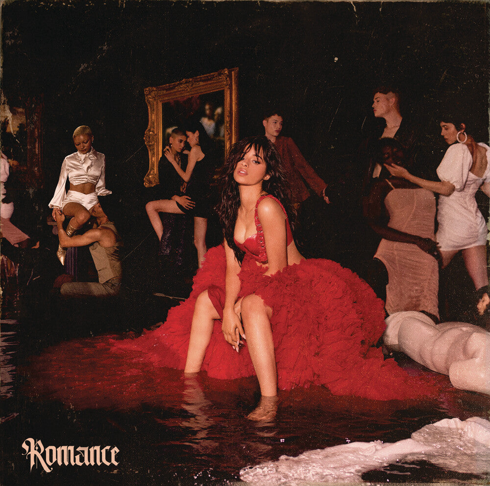 the album cover for Camila Cabello - Romance
