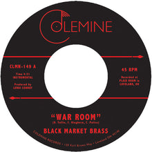 the album cover for Black Market Brass - War Room / Into The Thick