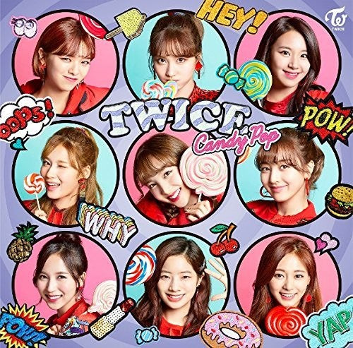 the album cover for TWICE - Candy Pop