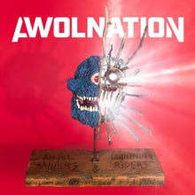 the album cover for Awolnation - Angel Miners & The Lightning Riders