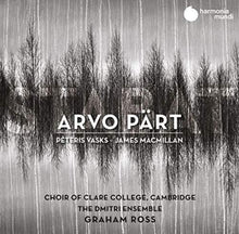 the album cover for Choir Of Clare College / Graham Ross - Stabat - Arvo Part James MacMillan & Peteris Vasks