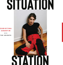 the album cover for Christina Courtin - Situation Station