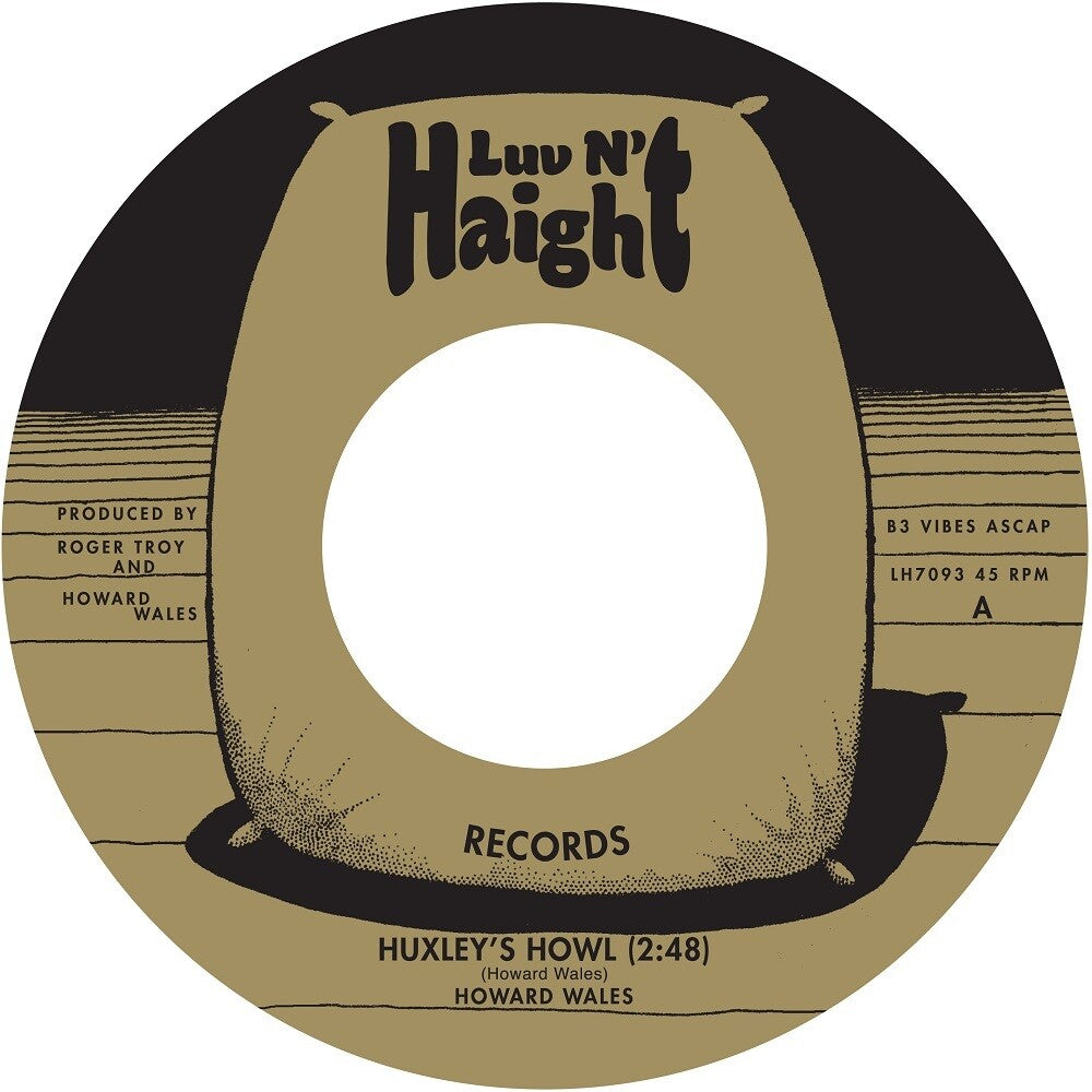 the album cover for Howard Wales - Huxley's Howl / My Blues