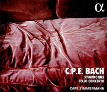 C Bach PE / Zimmermann - Symphonies & Cello Concerto Music CD
