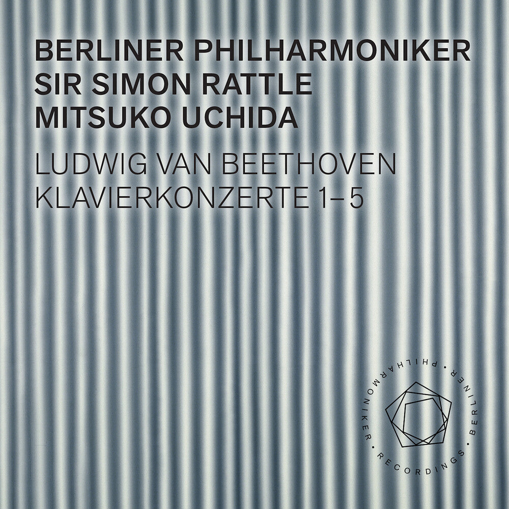 the album cover for Beethoven / Berliner Philharmoniker / Uchida - Klavierkonzerte 1-5