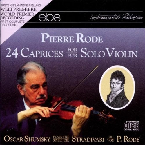 the album cover for Rode / Shumsky - 24 Caprices