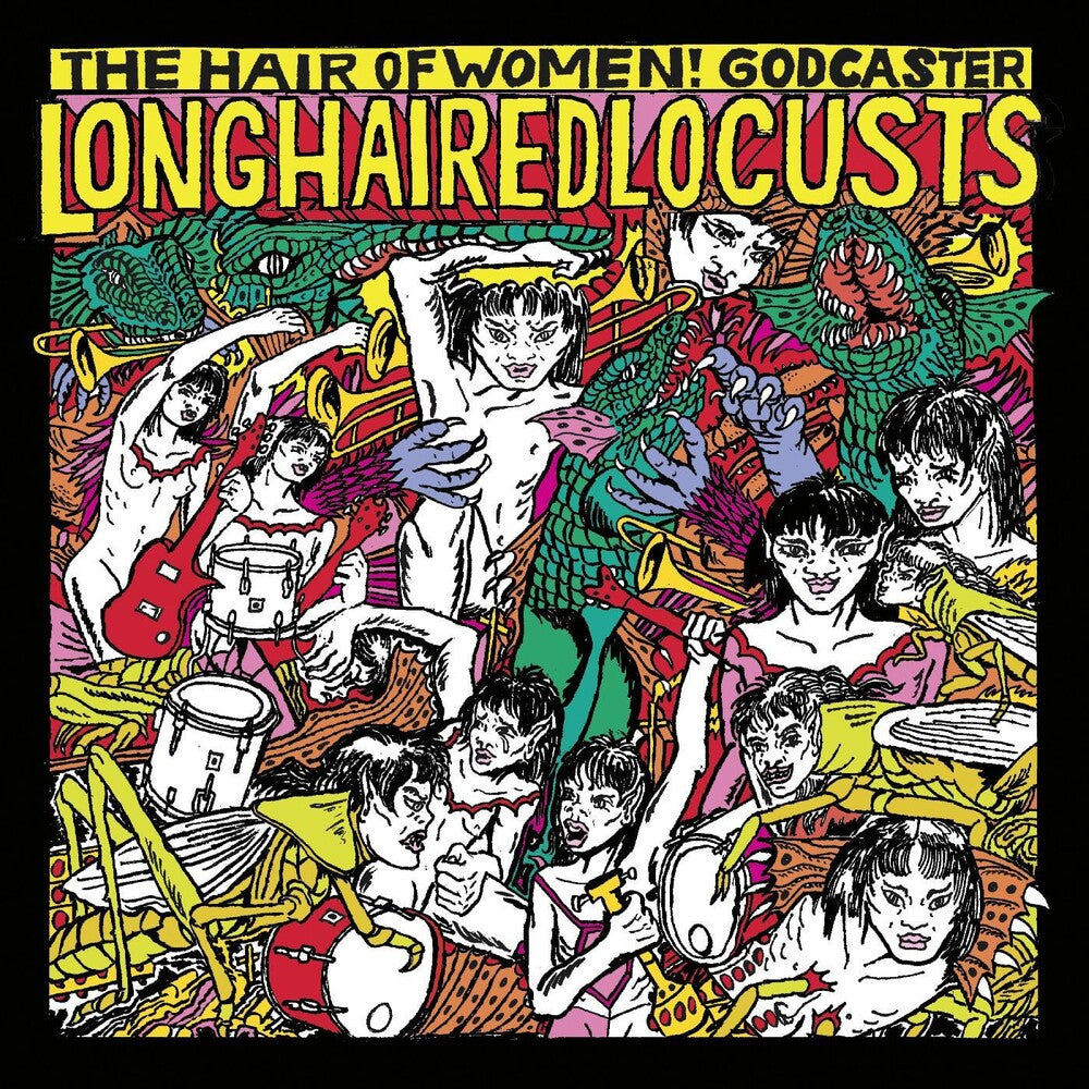 the album cover for Godcaster - Long Haired Locusts
