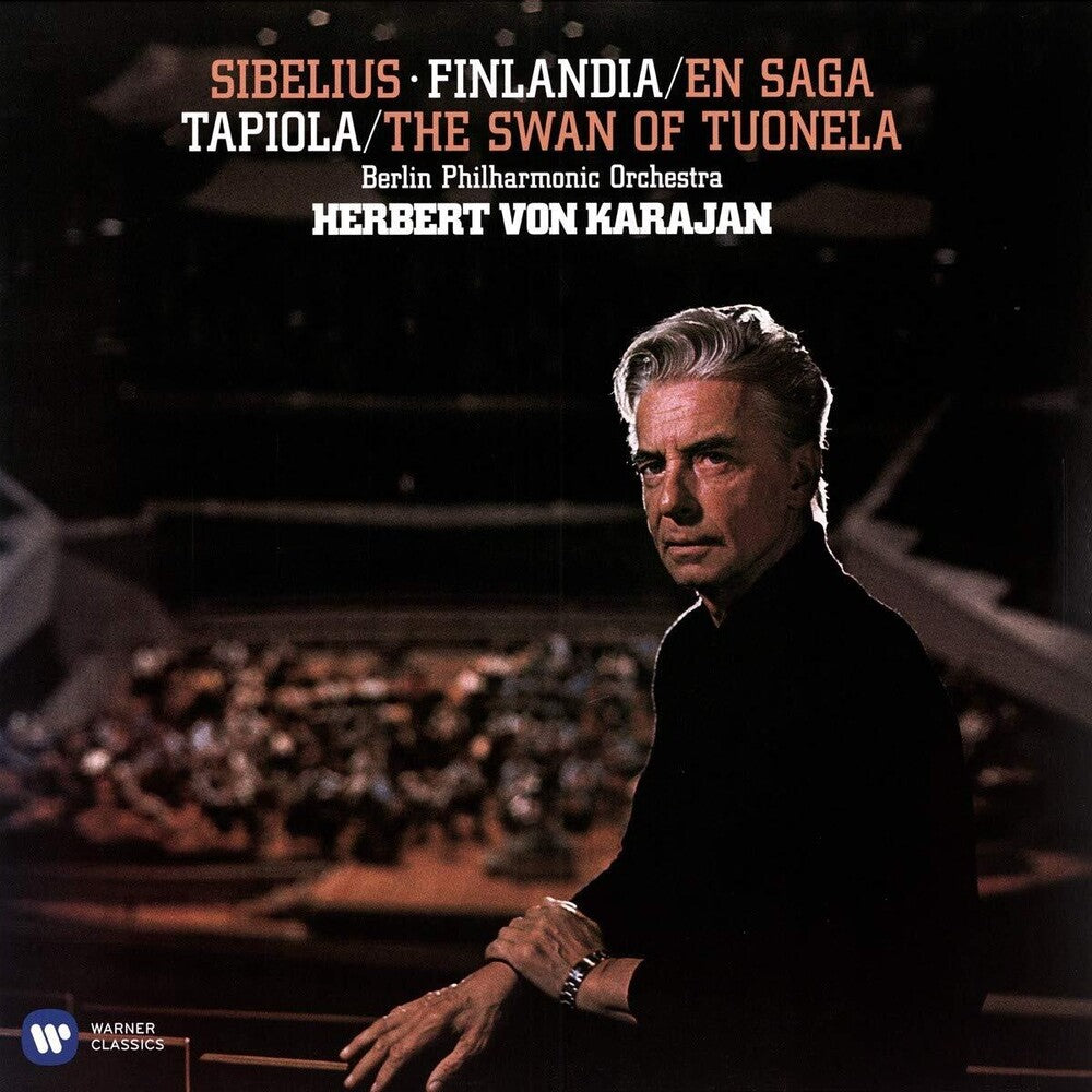 the album cover for Berliner Philharamoniker / Von Herbert Karajan - Sibelius: Finlandia & other popular tone poems