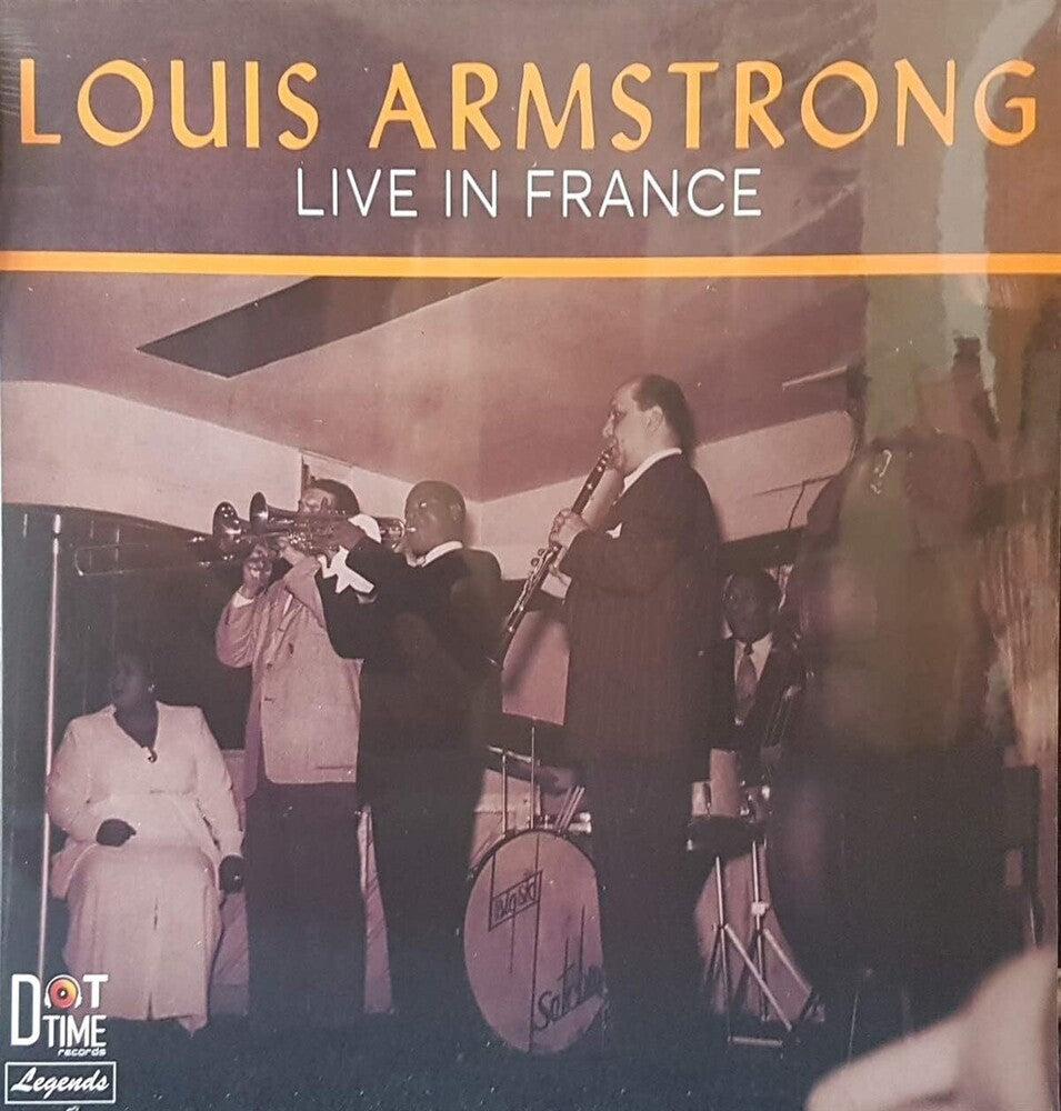 the album cover for Louis Armstrong - Live In France 1948