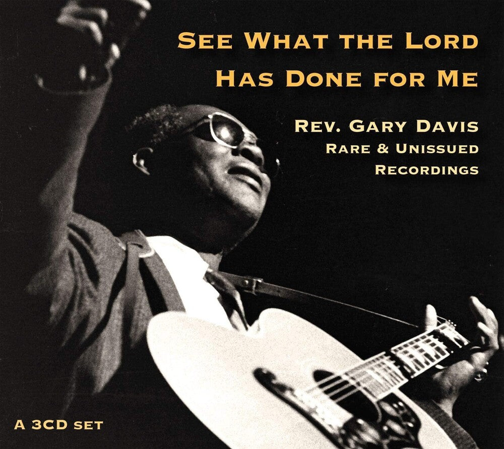 the album cover for Gary Davis Rev - See What The Lord Has Done For Me