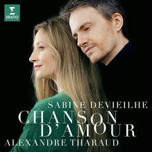 the album cover for Sabine Devieilhe / Tharaud,Alexandre - Chanson D'amour: Faure Debussy Roussel Ravel [Digipak]