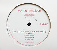 the album cover for Juan Maclean - Can You Ever Really Know Somebody