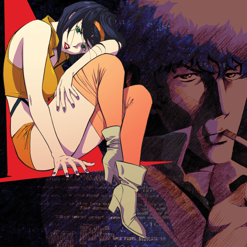 the album cover for Seatbelts - Cowboy Bebop (Original Series Soundtrack) [Red and Purple Swordfish/Red Tail 2LP]