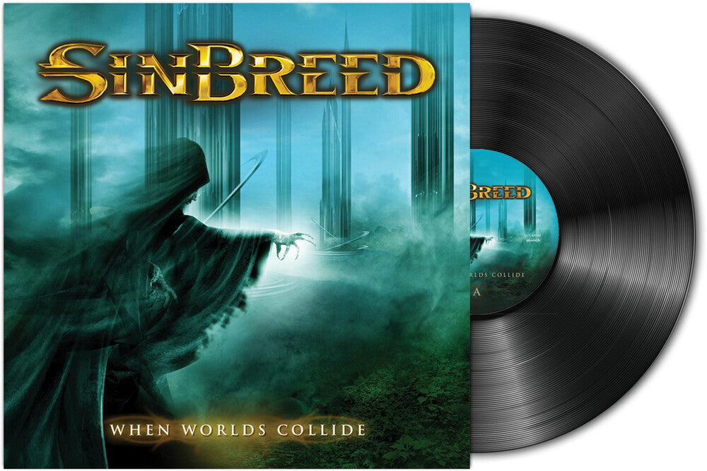 the album cover for Sinbreed - When Worlds Collide