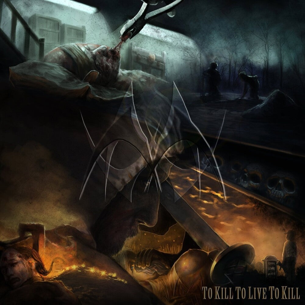 the album cover for Manticora - To Kill to Live to Kill & To Live to Kill to Live (Blue Vinyl)