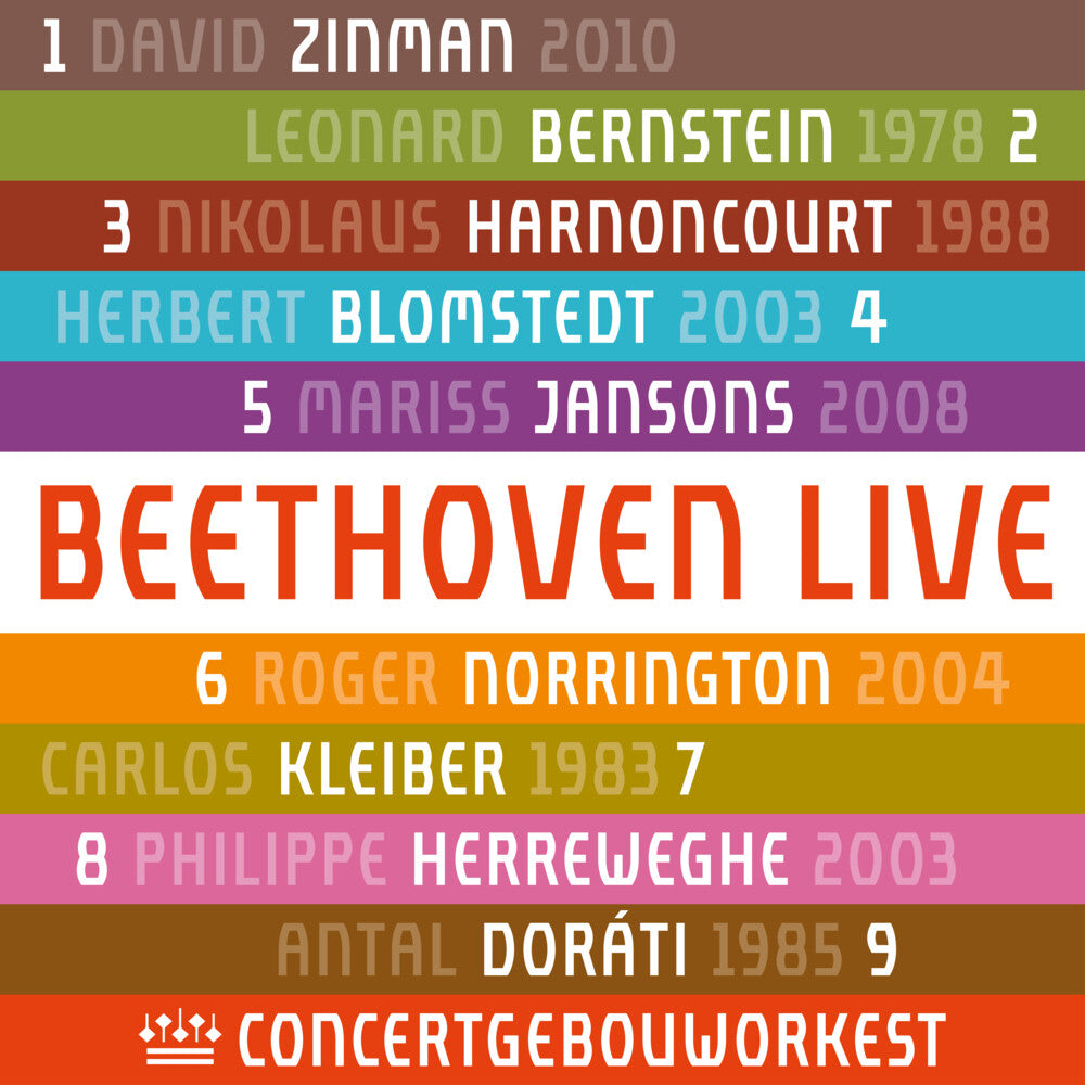 the album cover for Beethoven / Concertgebouworkest - Beethoven: Symphonies Nos. 1 - 9