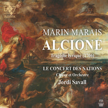 the album cover for Le Concert Des Nations / Jordi Savall - Marais: Alcione