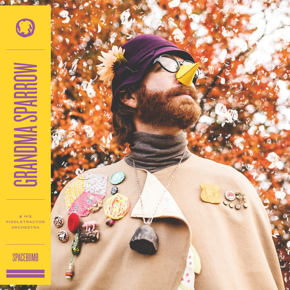 the album cover for Grandma Sparrow & His Piddletractor Orchestra - Grandma Sparrow & his Piddletractor Orchestra