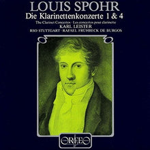 the album cover for Leister / Radio-Sym Stuttgart / Burgos - Klarinettenkonzerte Nos 1 & 4