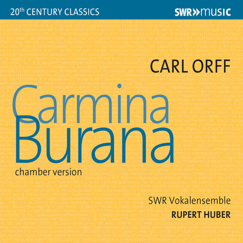 Orff / Swr Vokalensemble / Behle - Carmina Burana Music CD