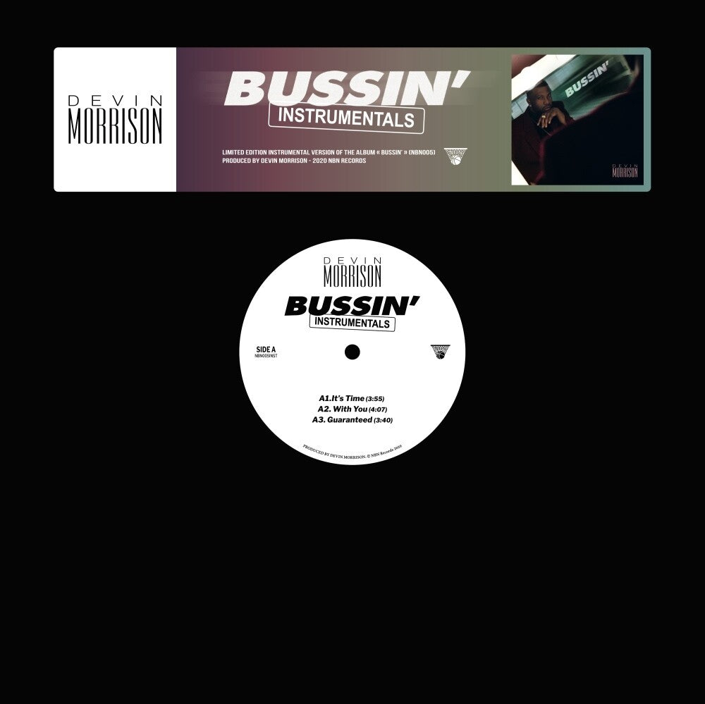 the album cover for Devin Morrison - Bussin' (Instrumentals)
