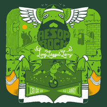 the album cover for Aesop Rock - Long Legged Larry [Limited Edition Green 7in Single]