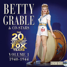 the album cover for Betty Grable - 20th Century Fox Years Volume 1: 1940-1944