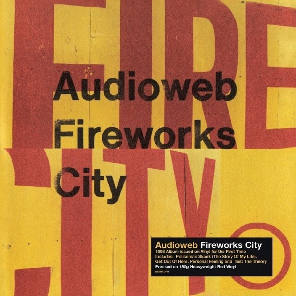 the album cover for Audioweb - Fireworks City [Colored Vinyl] [180 Gram] (Red) (Uk)