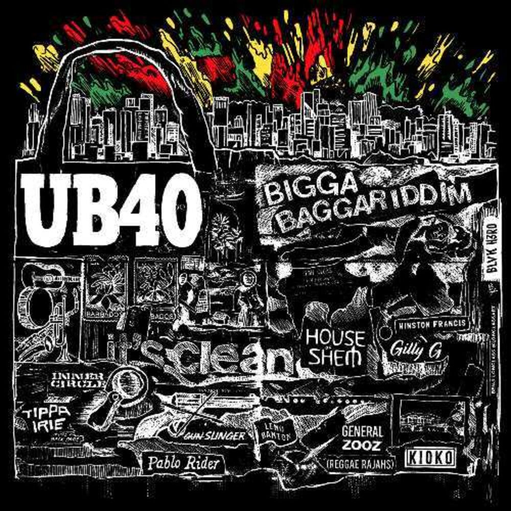 the album cover for UB40 - Bigga Baggariddim
