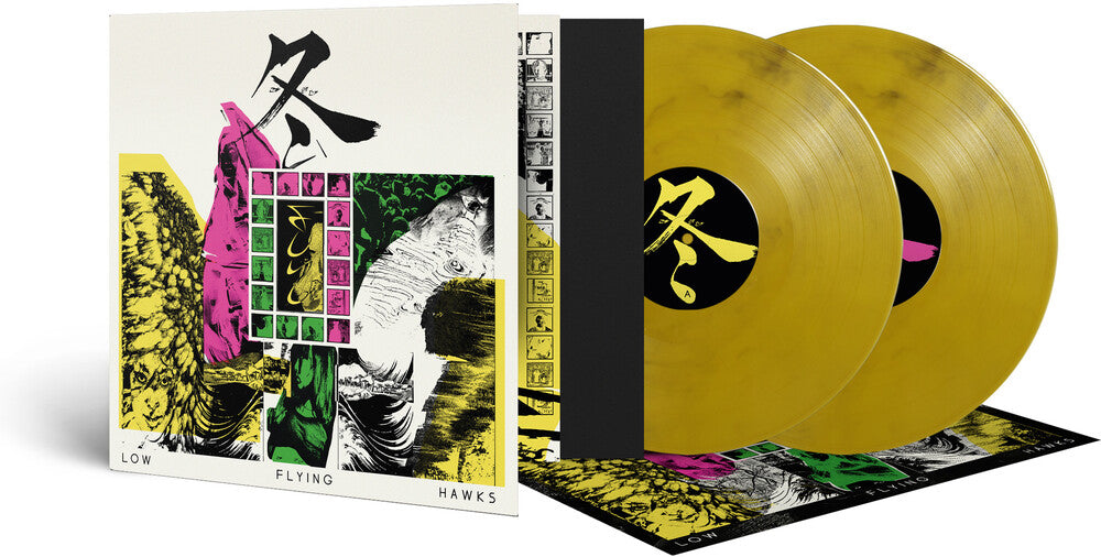 the album cover for Low Flying Hawks - Fuyu (Crystal Clear/Yellow/Black Vinyl) (Blk)