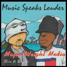the album cover for Major Weight Media - Music Speaks Louder (Ep)