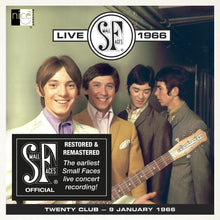 the album cover for Small Faces - Live 1966 (Uk)