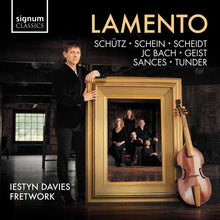 the album cover for J Bach .C. / Davies / Fretwork - Lamento