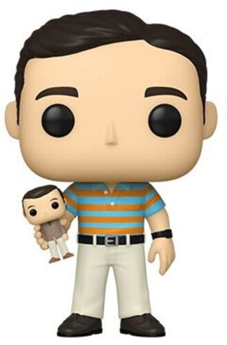 Virgen a los 40 - Funko Pop! Películas: Virgen a los 40 - Andy sosteniendo un Oscar (los estilos pueden variar) [Figura de acción]