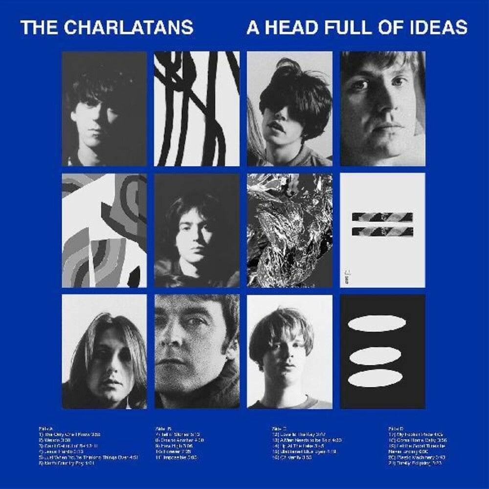 the album cover for The Charlatans UK - A Head Full Of Ideas [Import Deluxe Boxset On Transparent Blue Colored Vinyl]