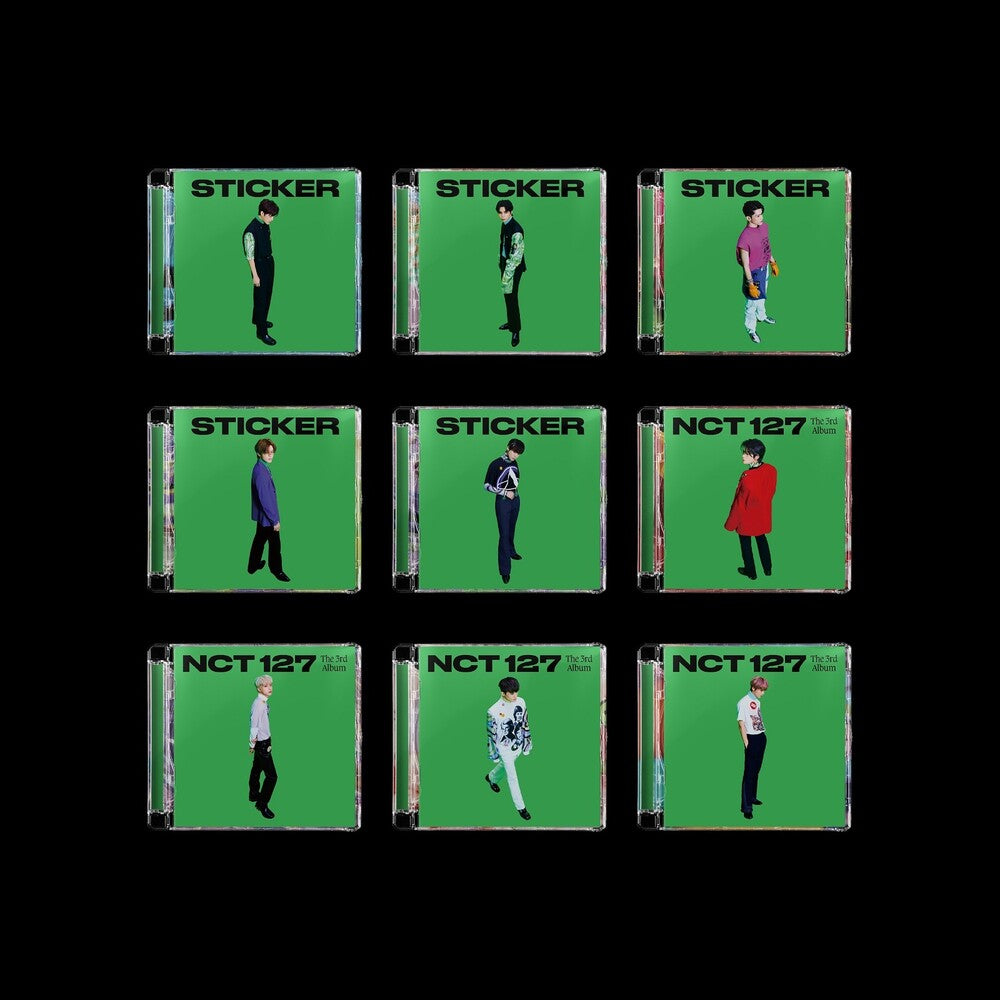 the album cover for NCT 127 - The 3rd Album 'Sticker' [Jewel Case Ver.] [Random Cover]