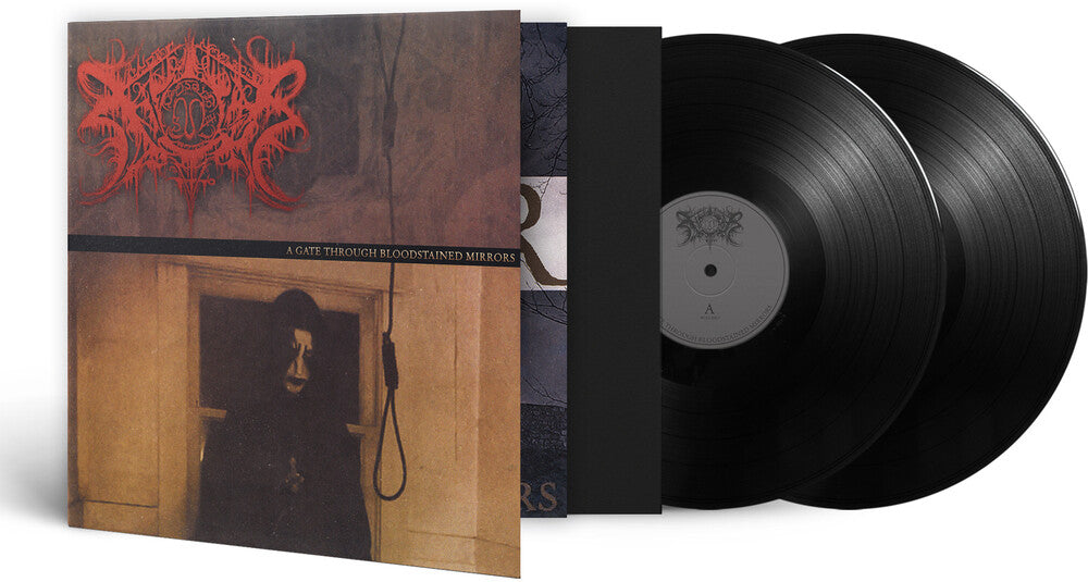 the album cover for Xasthur - Gate Through Bloodstained Mirrors (Gate) [180 Gram]