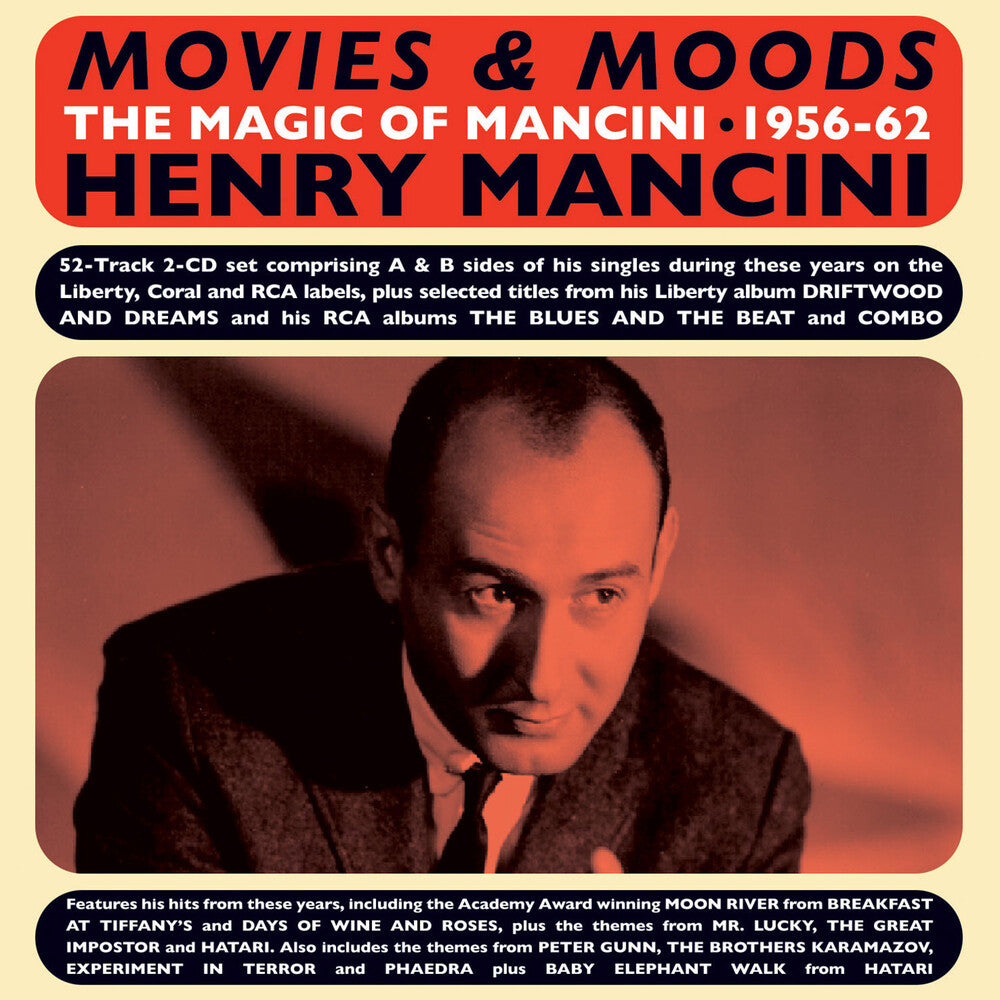 the album cover for Henry Mancini - Movies & Moods: The Magic Of Mancini 1956-62