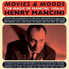 the album cover for Henry Mancini - Movies & Moods: The Magic Of Mancini 1956-62