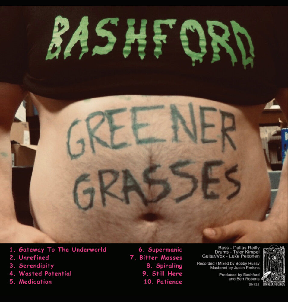 the album cover for Bashford - Greener Grasses