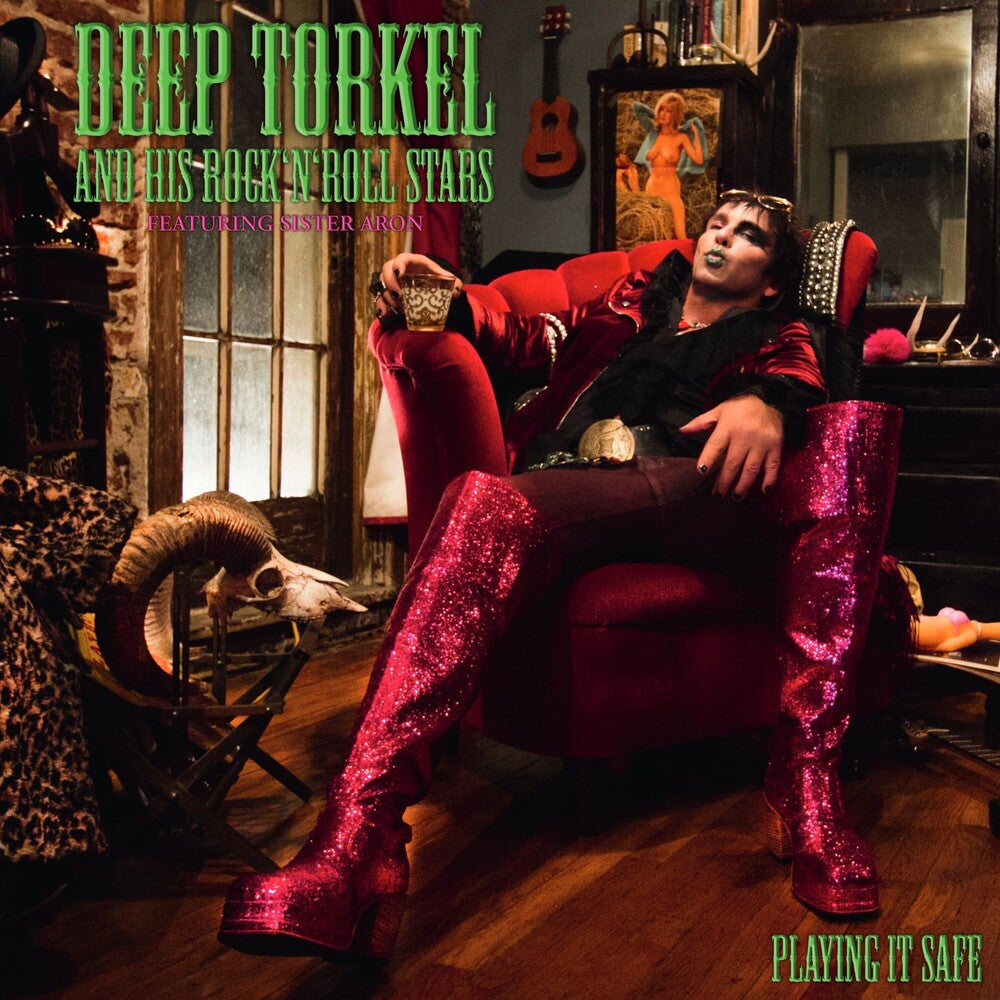 the album cover for Deep Torkel & His Rock N Roll Stars - Playing It Safe (Purple) (Bonus Cd) (W/Cd) [Colored Vinyl]