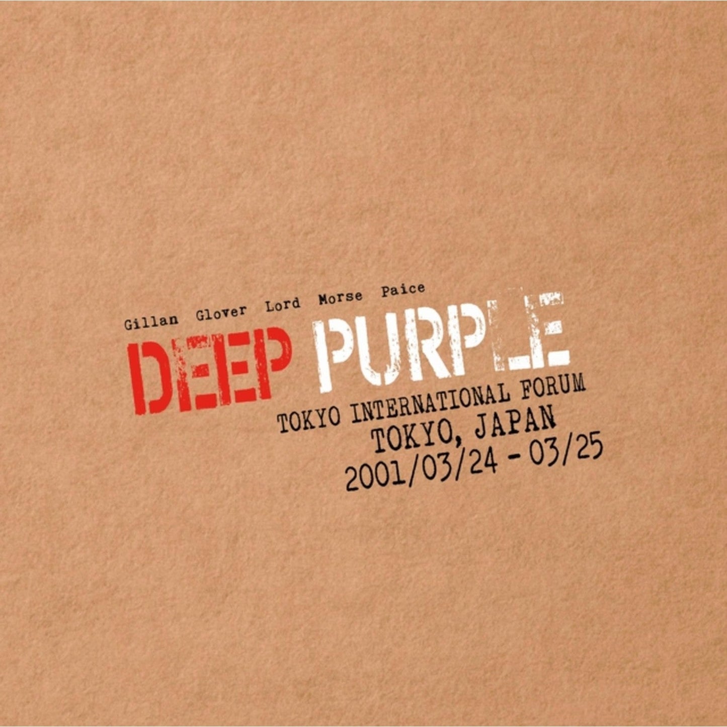 Live In Tokyo 2001 (Red & Clear 'Flag Of Japan Vinyl/4LP)